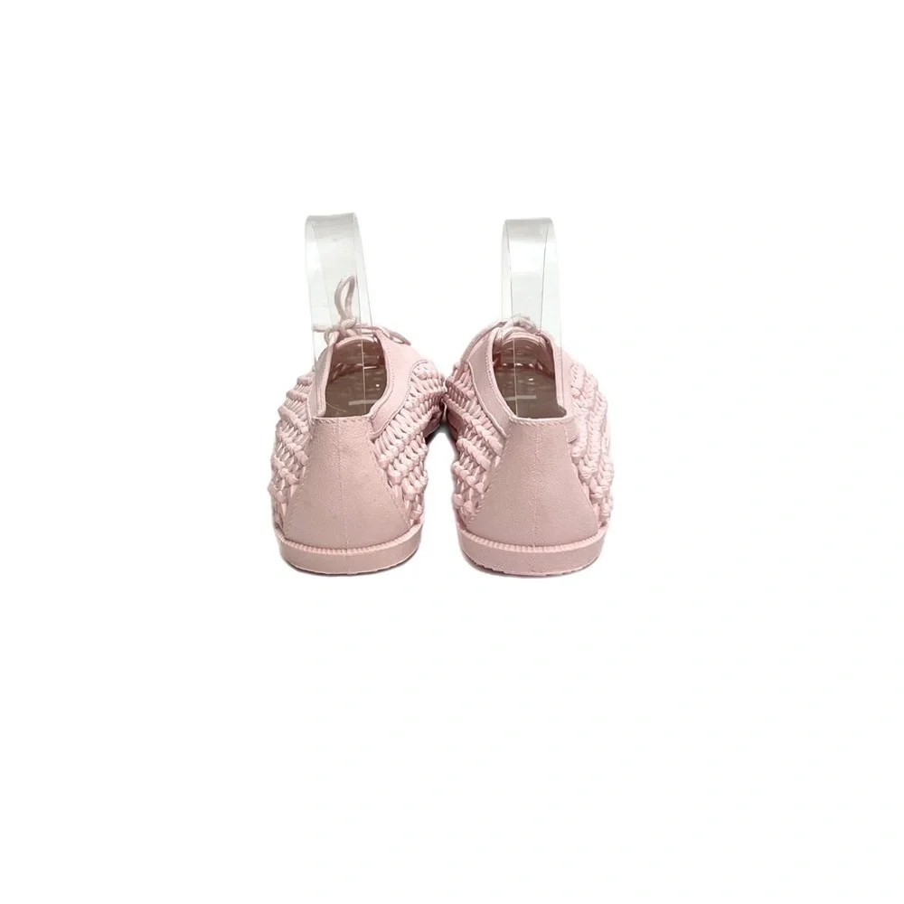Vintage 1980s pink molded plastic lattice vented lace up deck shoes